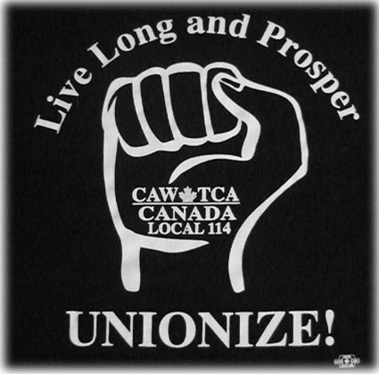 Live Long and Prosper  UNIONIZE!  T-Shirts are for sale click here